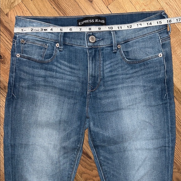 Express Women's Mid-Rise Denim Skinny Jeans Size 8R - Picture 3 of 9